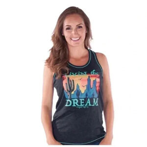 🆕Livin The Dream Graphic Tank Top L🆕